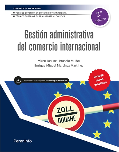 Portada de Gestión administrativa del comercio internacional 3.ª edición 2026
